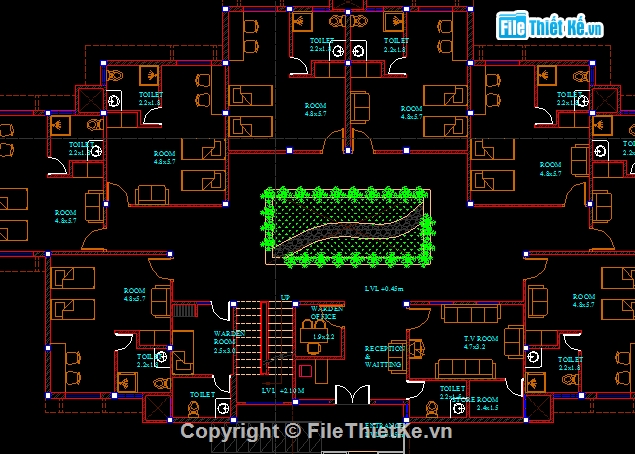 file hostel,dự án sinh viên,File Auto cad